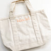 Monogrammed Small Canvas Tote Bag