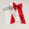 Monogrammed Moon Stitch Hair Bow