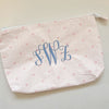 *Medium* Monogrammed Zipper Pouch