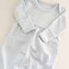 Monogrammed Picot Trim Baby Gown