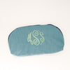 Monogrammed Linen Cosmetic Bag