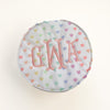 Monogrammed *Wipeable* Jewelry Round
