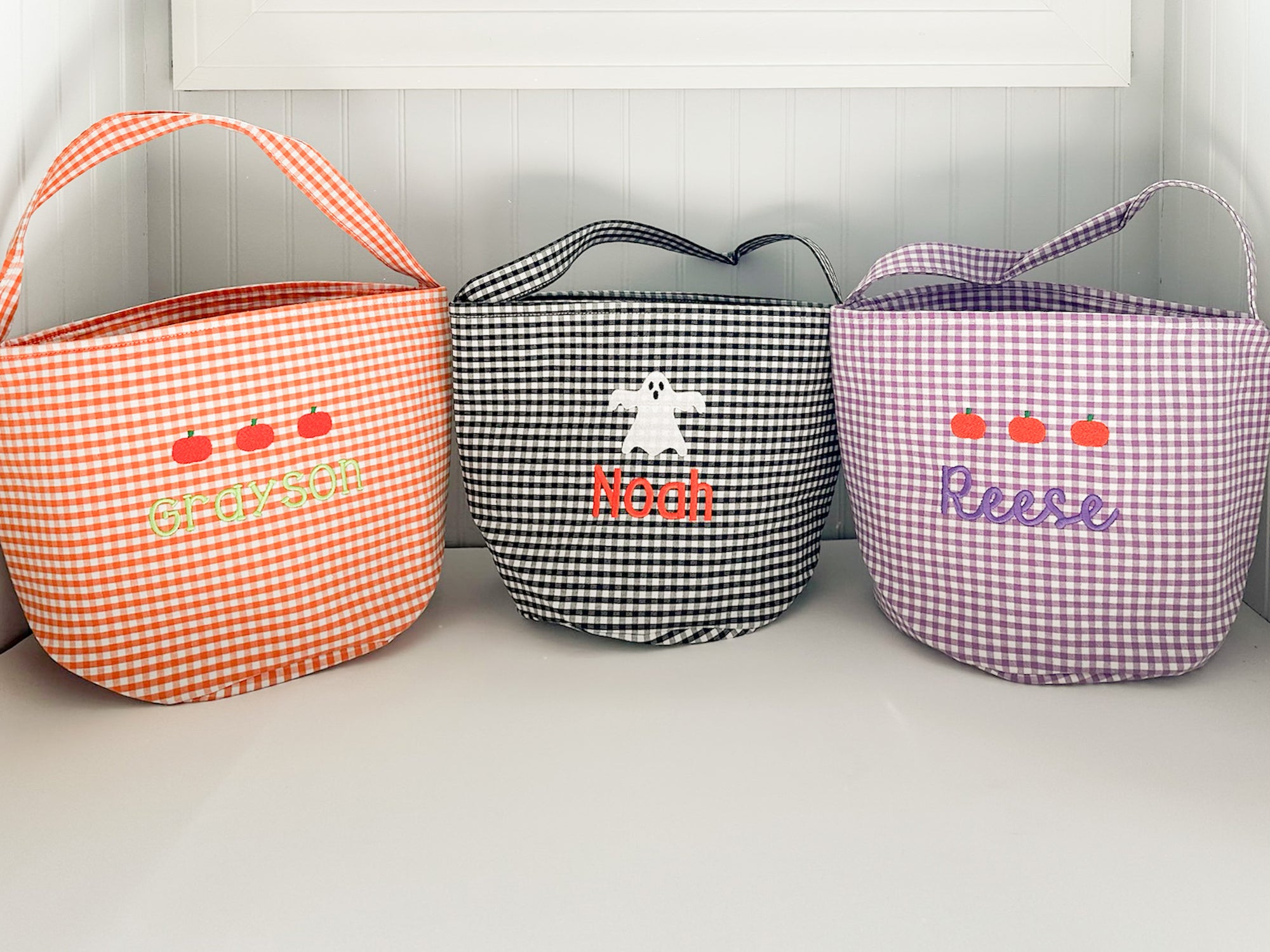 Monogrammed Halloween Tote