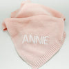 Monogrammed Knit Baby Blanket