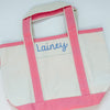 Monogrammed Small Canvas Tote Bag