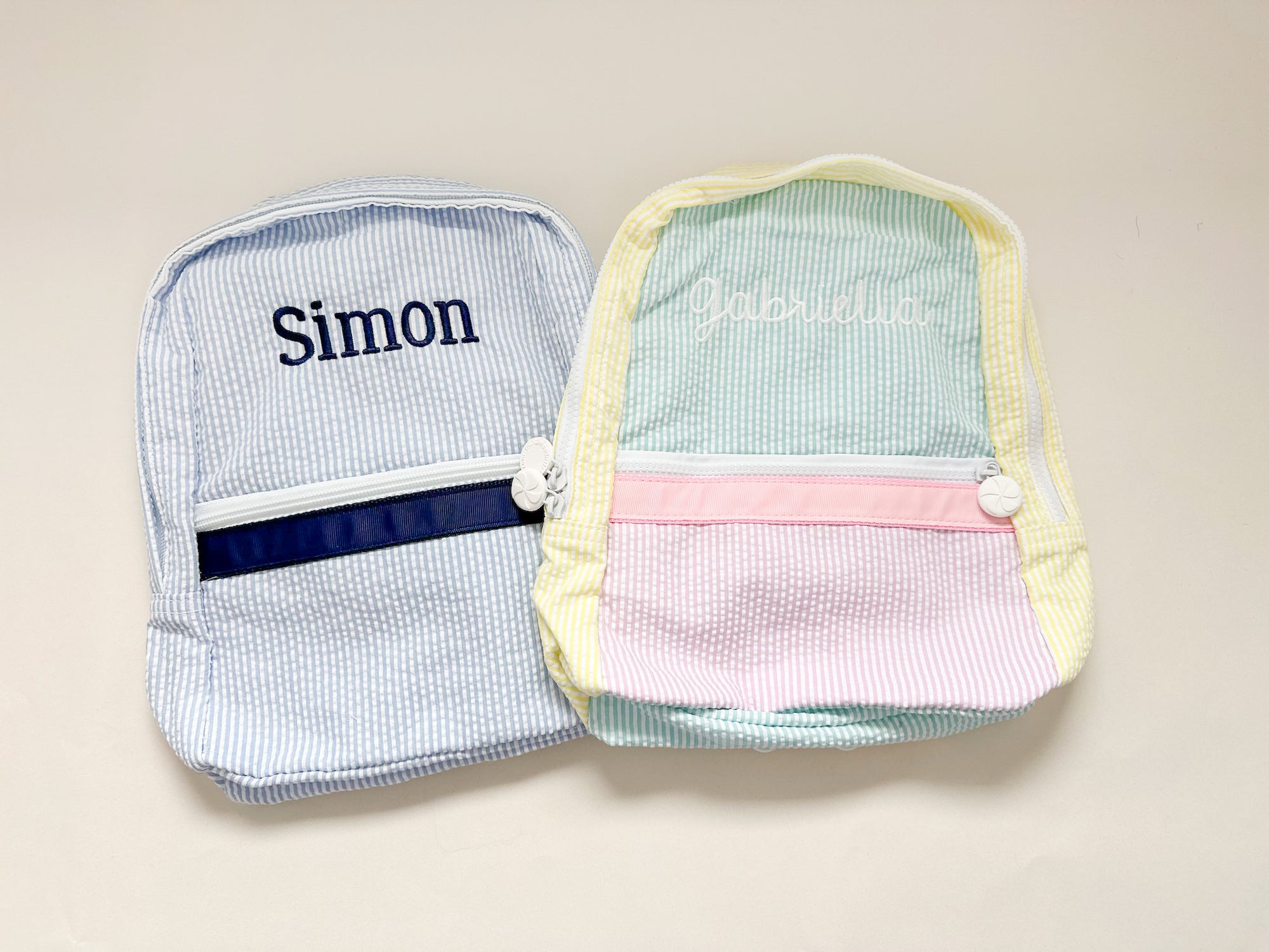 Kids Small *Seersucker* Backpack