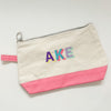 Monogrammed Canvas Accessory Pouch