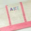 Monogrammed Large Canvas Tote Bag