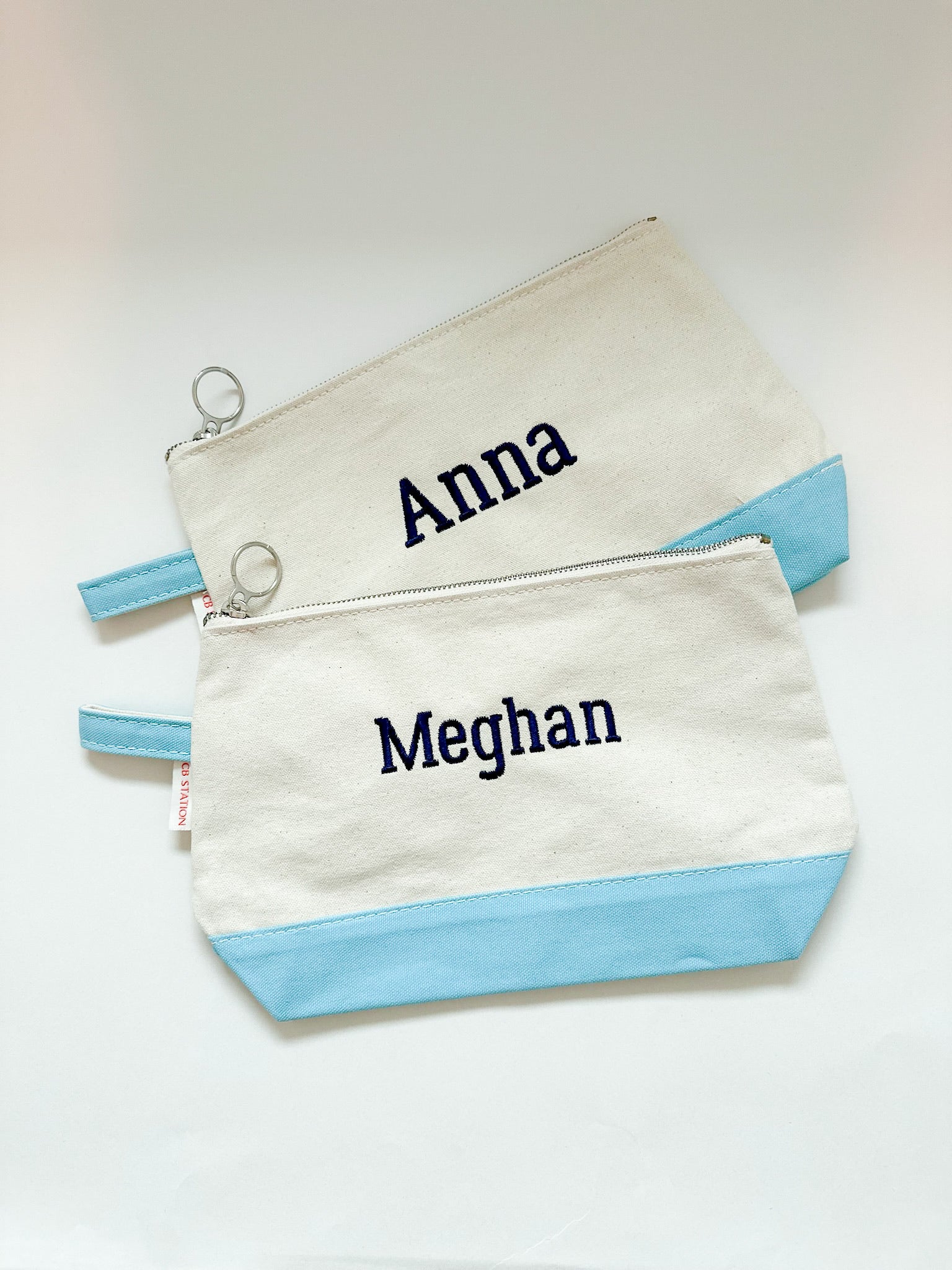 Monogrammed Canvas Accessory Pouch