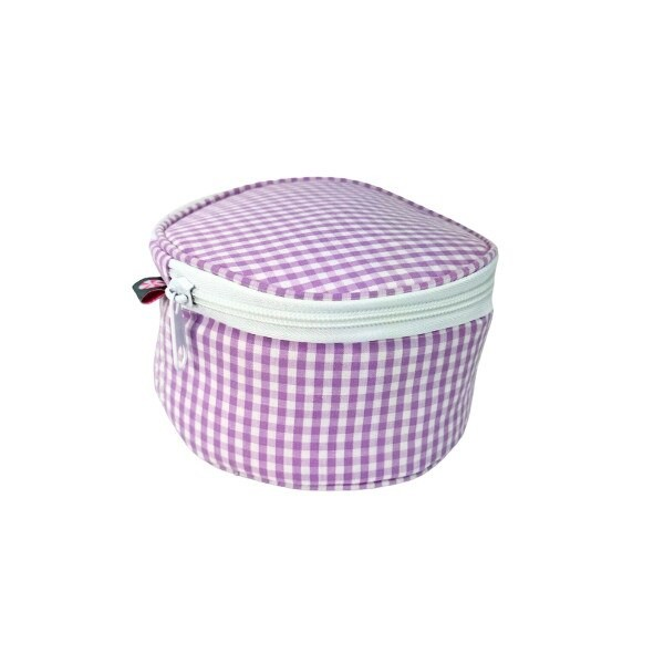 Monogrammed *Gingham* Jewelry Round