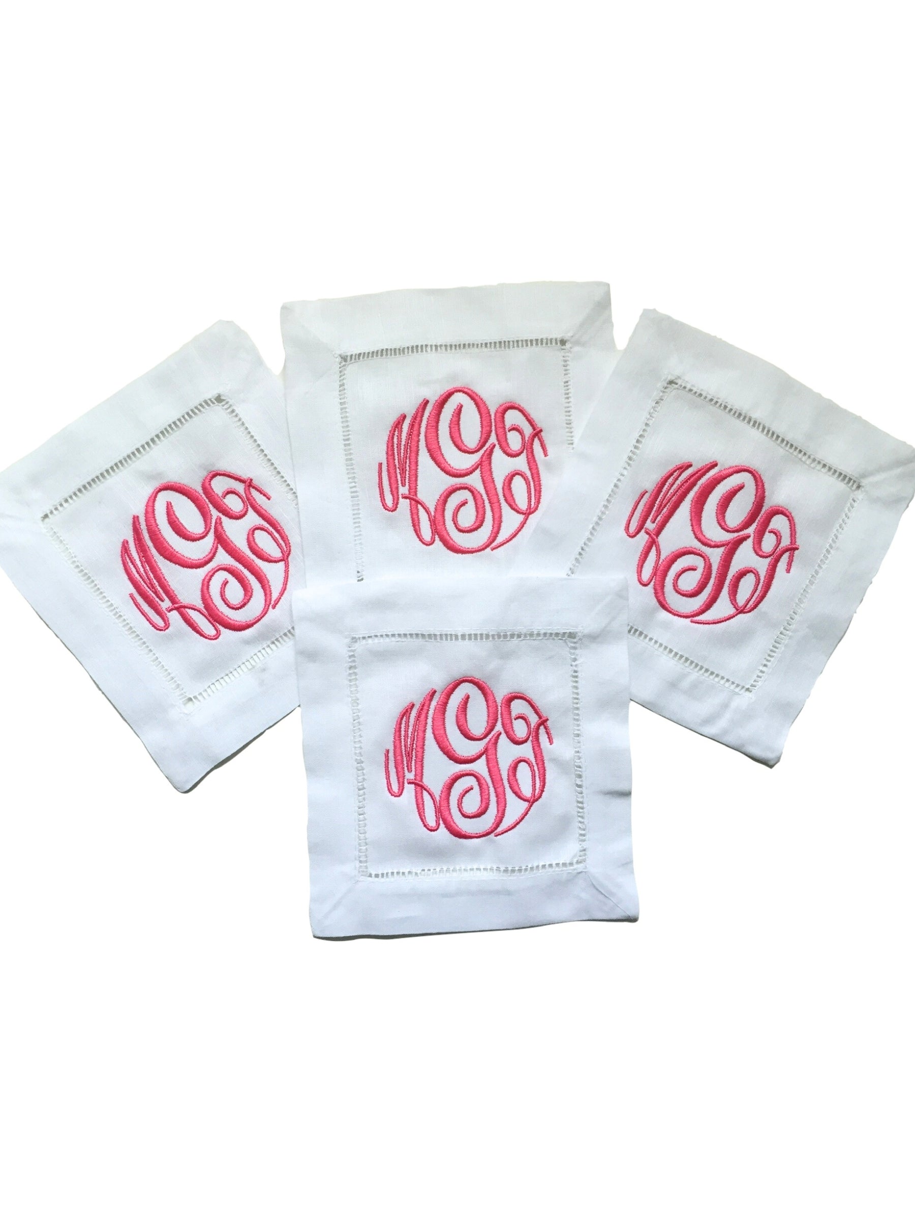 Monogrammed Cocktail Napkins