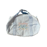 Monogrammed Seersucker Duffle Bag