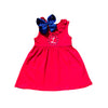 Girls Monogrammed Cotton Ruffle Dress