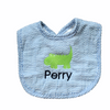 Alligator Seersucker Bib