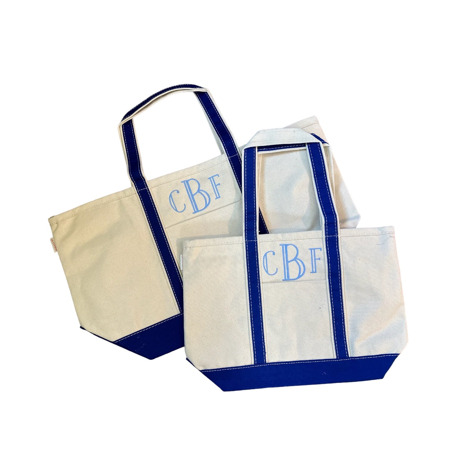 Monogrammed Medium Boat Tote