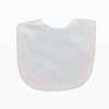 Monogrammed Picot Trim Bib