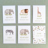 Safari Animal Milestone Cards