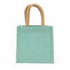 Monogrammed Small Jute Tote Bag