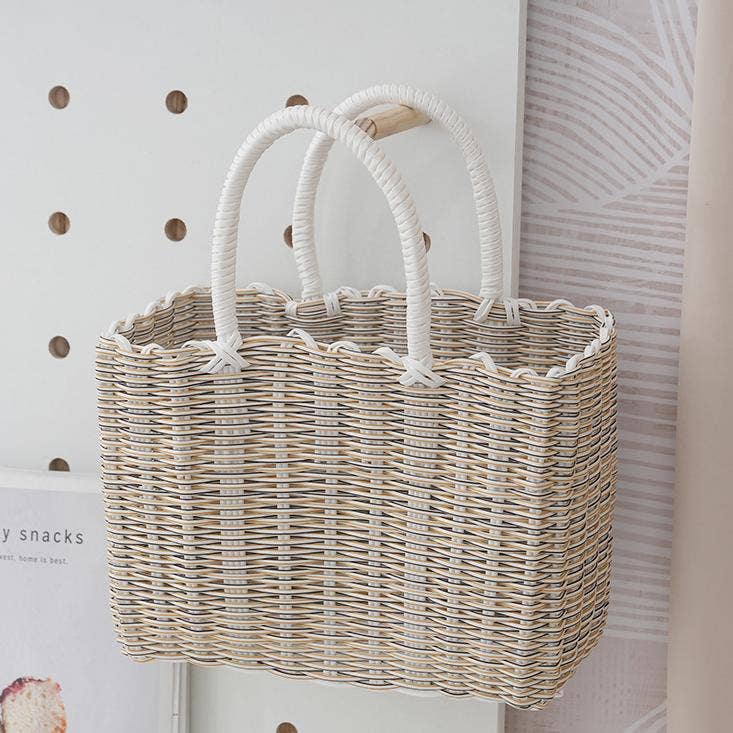 Woven PVC Beach Bag
