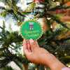 "Champagne Problems" Needlepoint Ornament