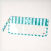 Mahjong Tile Keeper Pouch– Sicily Stripes Teal