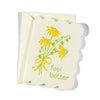 Letterpress Enclosure Card- Feel Better