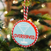 "Overserved" Needlepoint Ornament