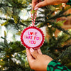 "Love That For You" Needlepoint Ornament