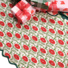 Blockprint Quilted Tree Skirt- Araminta Green