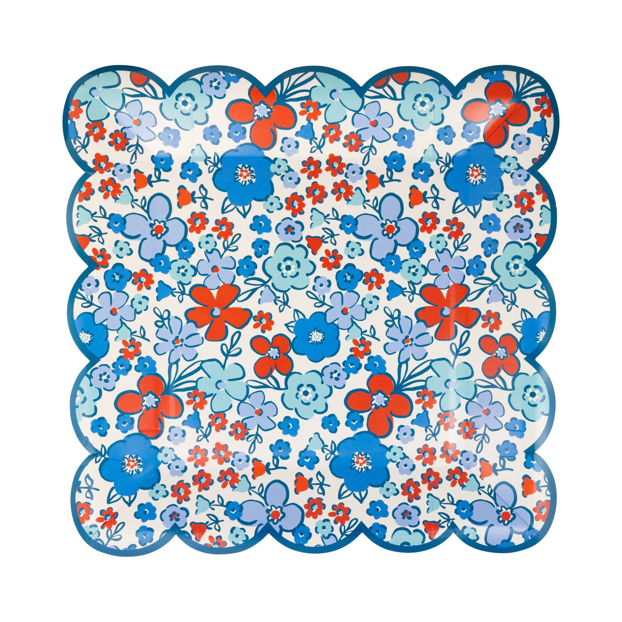 Floral Americana Paper Plates