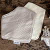 Cotton Muslin Scarf Bib- Gray
