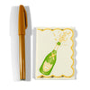 Letterpress Enclosure Card- Champagne