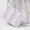 Collapsible Beach Bag- Lilac Stripe