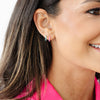 Enamel Hoop Earrings
