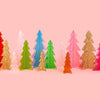 Gold Confetti Acrylic Holiday Trees