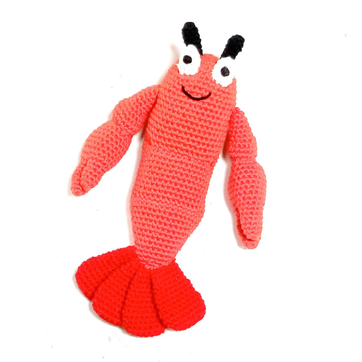 Knit Lobster Rattle Stuffed Animal