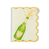 Letterpress Enclosure Card- Champagne