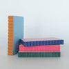 Mini Wave Notepad | Peach + Indigo Edge