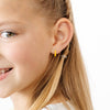 Enamel Hoop Earrings