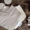 Cotton Muslin Scarf Bib- Gray