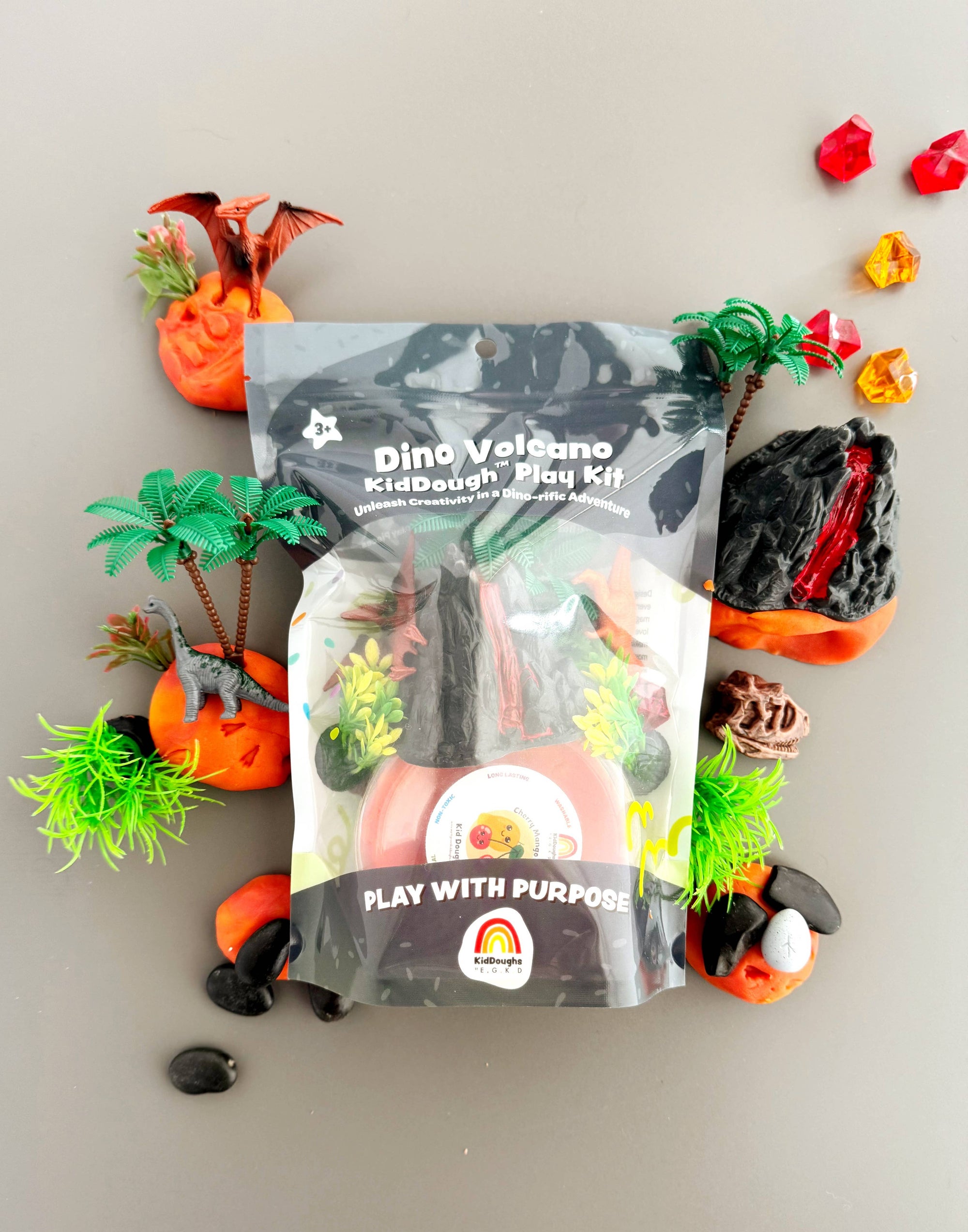 Dino Volcano Play Dough Kit
