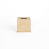 Block Print Tissue Box Cover- Yellow Dots