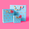 Blue Floral Gift Bag