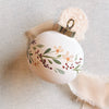 Floral Wreath Hand Painted Ornament
