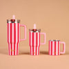 14oz Insulated Mug- Peppermint Stripes