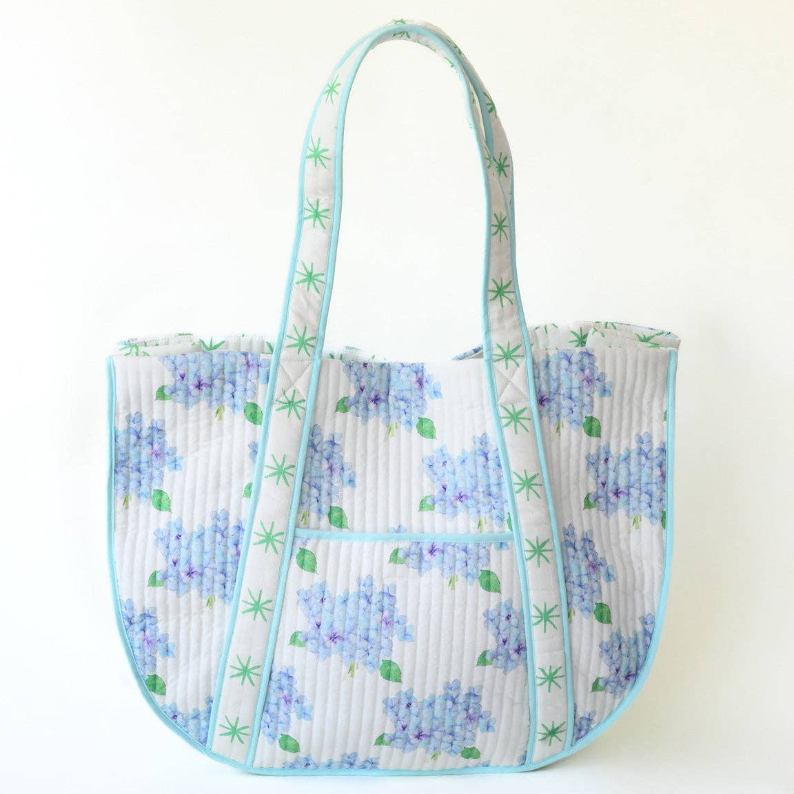 Monogrammed Expandable Tote- Hydrangea