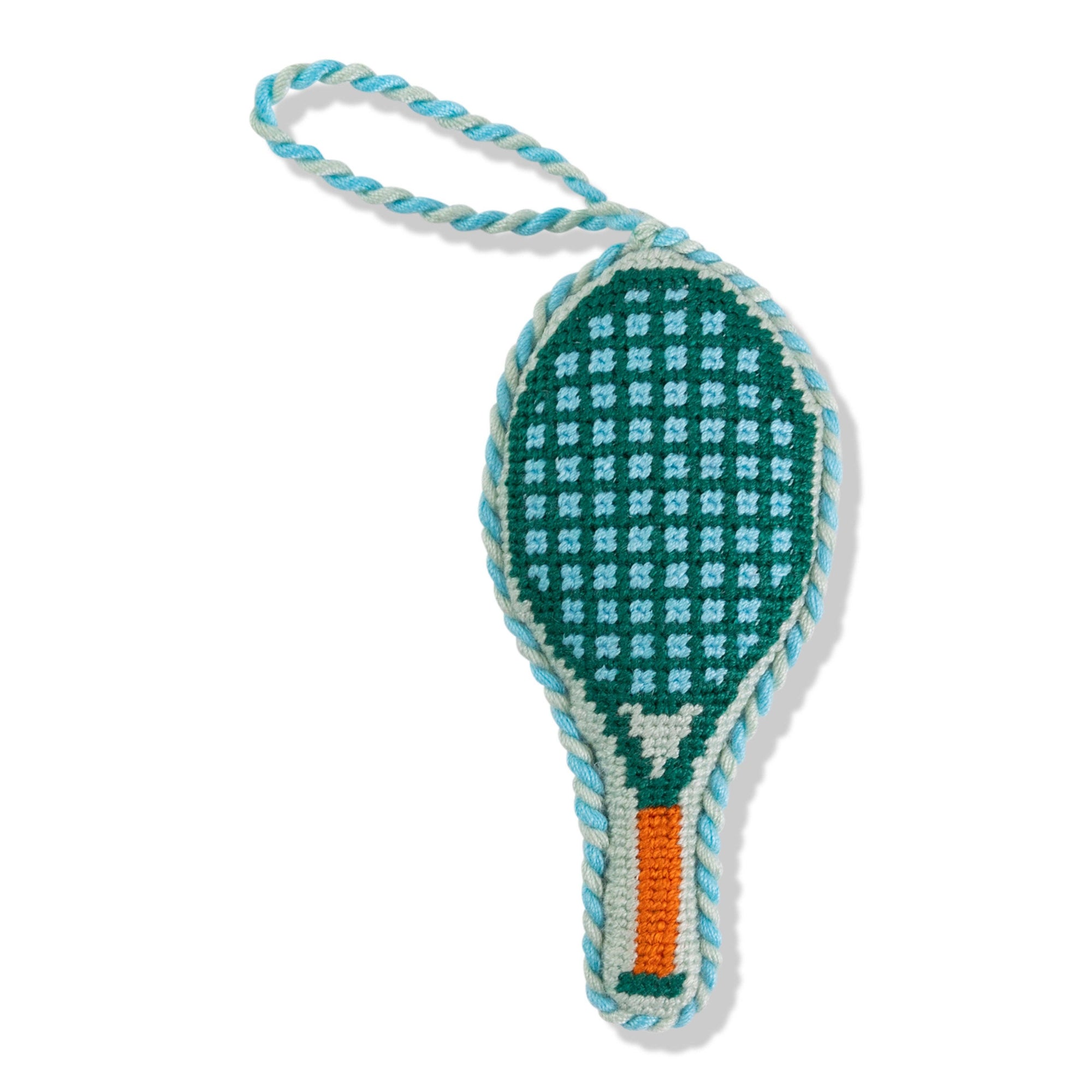 Needlepoint Ornament- Tennis Racket