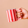 14oz Insulated Mug- Peppermint Stripes