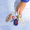 American Flag Bag Charm