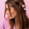 Mini Claw Hair Clip Set- Hearts
